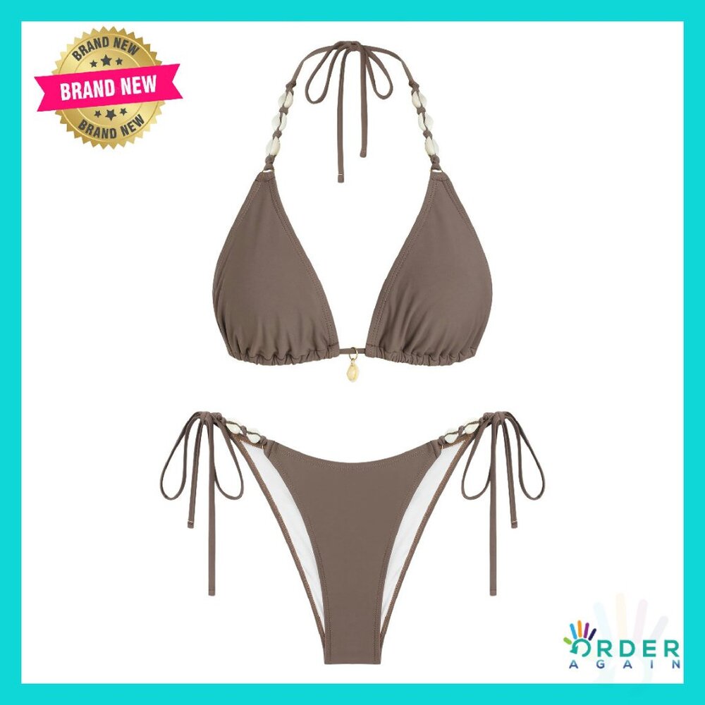 Sexy Triangle Bikini Set Halter String Two Piece … - image 1